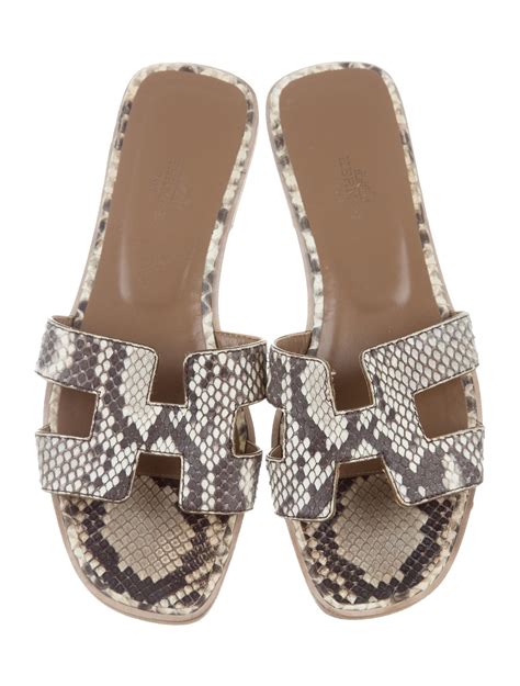 do hermes sandals fit wide feet|Hermes snakeskin sandals.